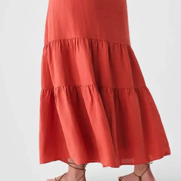 SALE! Brand new with tags Faherty Cala Tiered Maxi Skirt - Picture 2 of 3